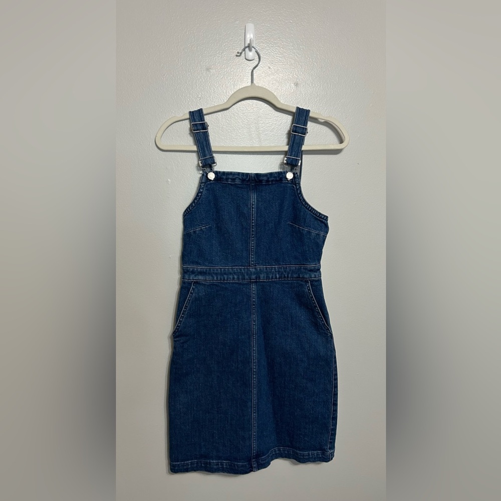 MADEWELL Blue Denim Hillview Overall Dress Size 2